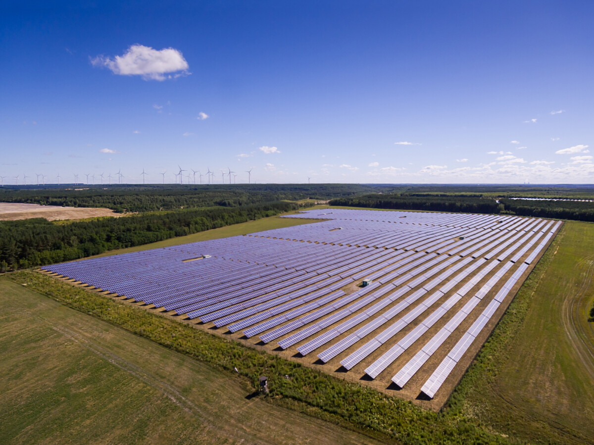 Foto der Solaranlage Schwarzheide